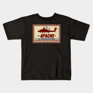 AH-64 Apache (distressed) Kids T-Shirt